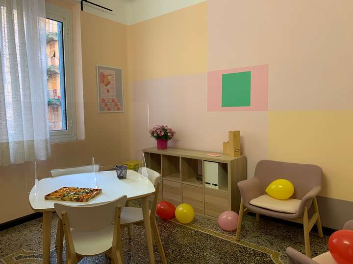 Casa Pandora Margherita Ferro, Centro Antiviolenza, color design